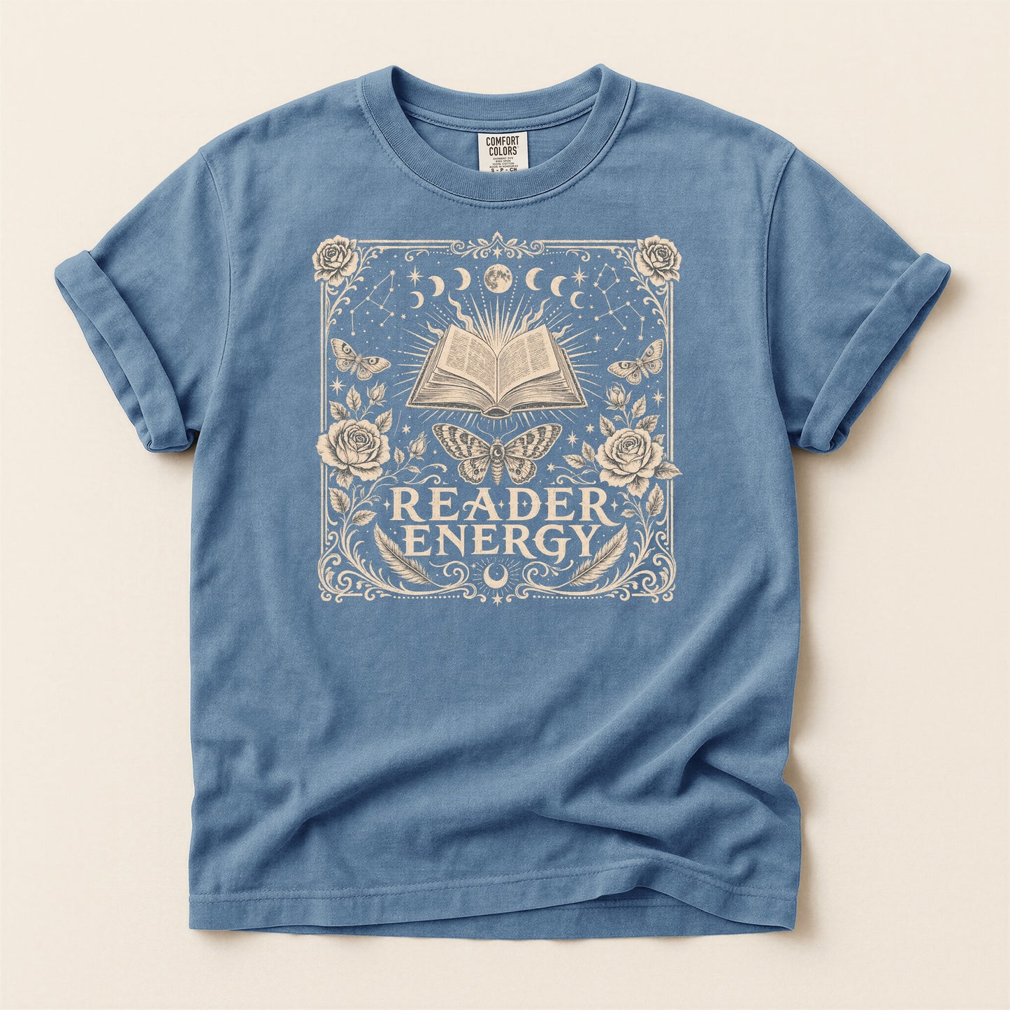 Reader Energy — Celestial Book Lover Tee