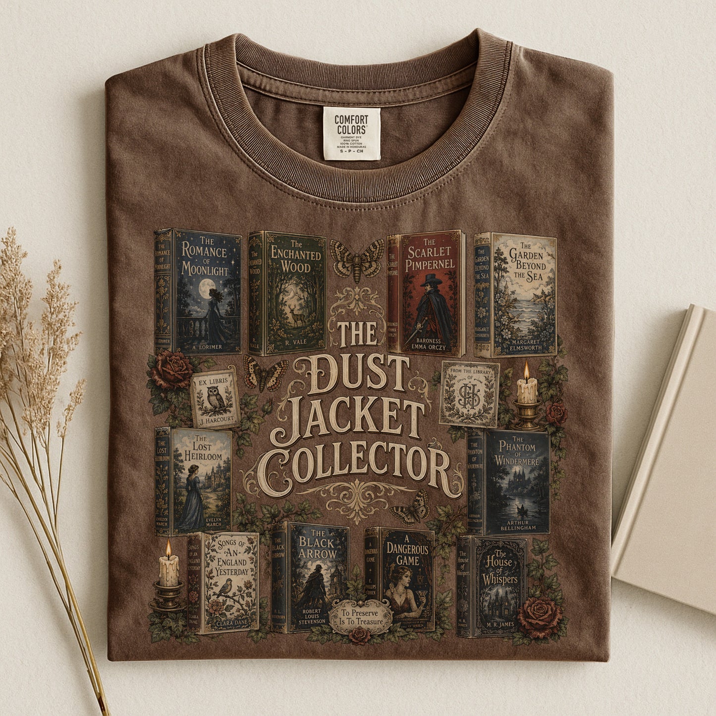 The Dust Jacket Collector — Dark Academia Book Tee