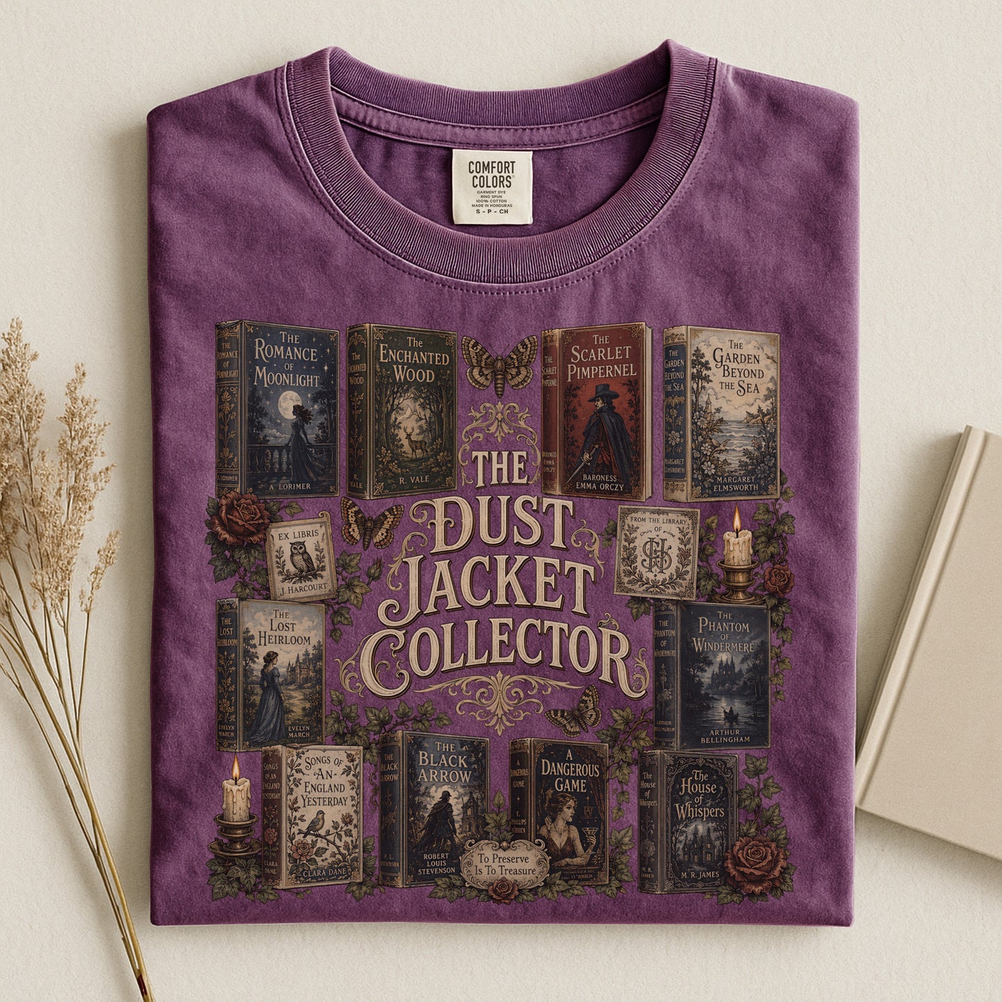 The Dust Jacket Collector — Dark Academia Book Tee