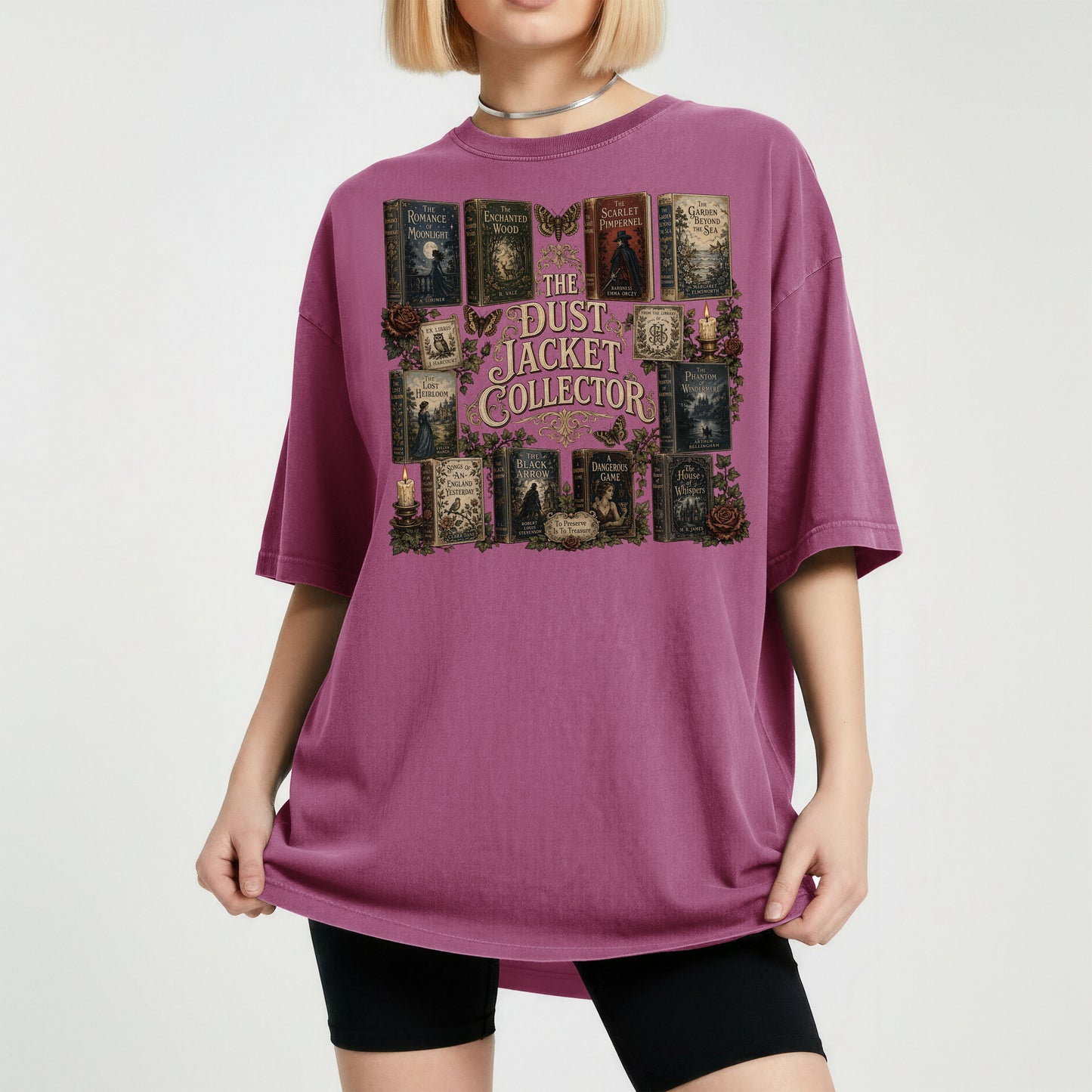 The Dust Jacket Collector — Dark Academia Book Tee