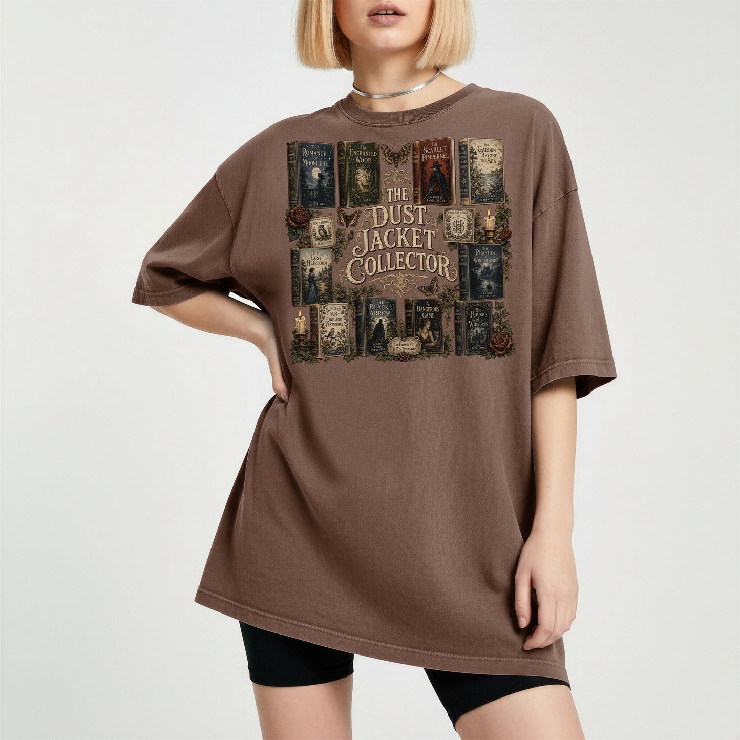 The Dust Jacket Collector — Dark Academia Book Tee