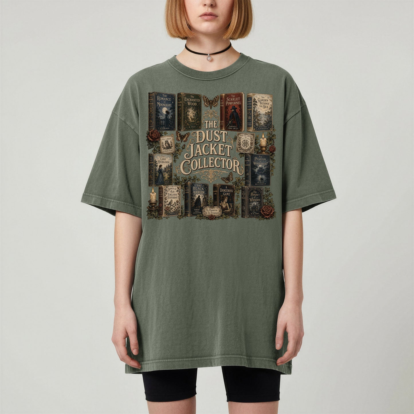 The Dust Jacket Collector — Dark Academia Book Tee