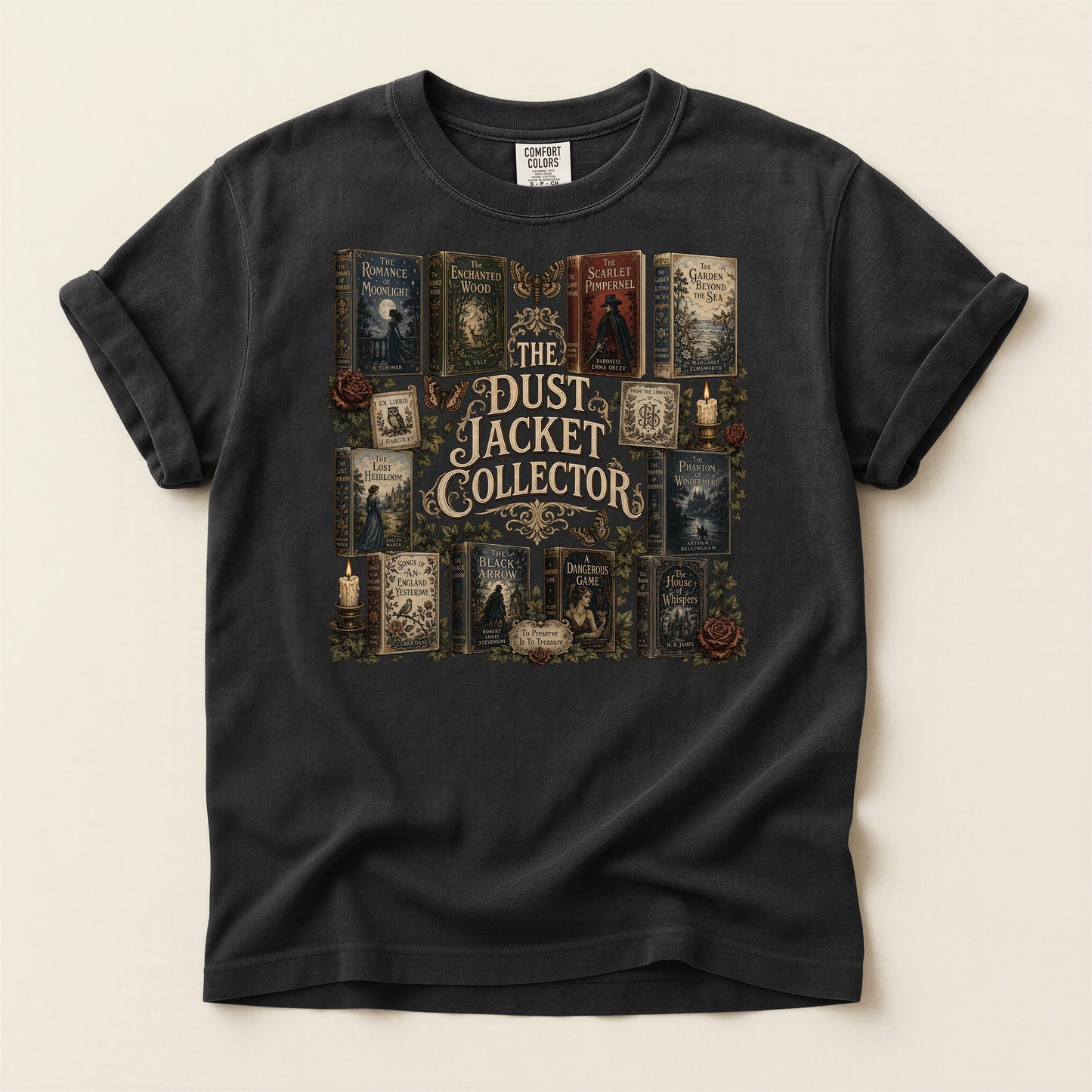 The Dust Jacket Collector — Dark Academia Book Tee