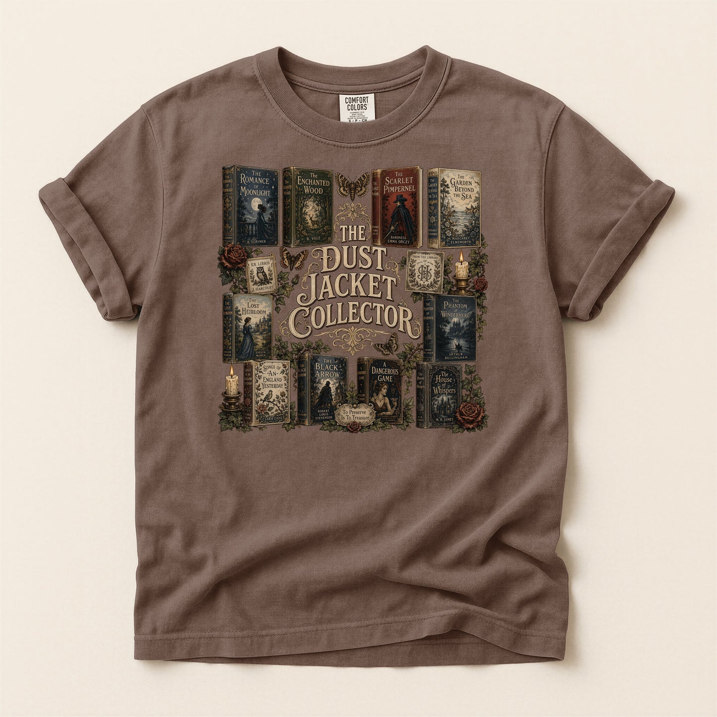 The Dust Jacket Collector — Dark Academia Book Tee