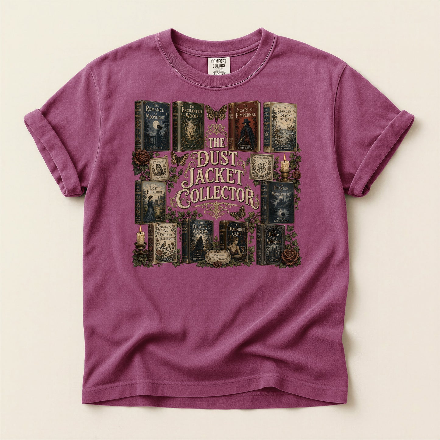 The Dust Jacket Collector — Dark Academia Book Tee