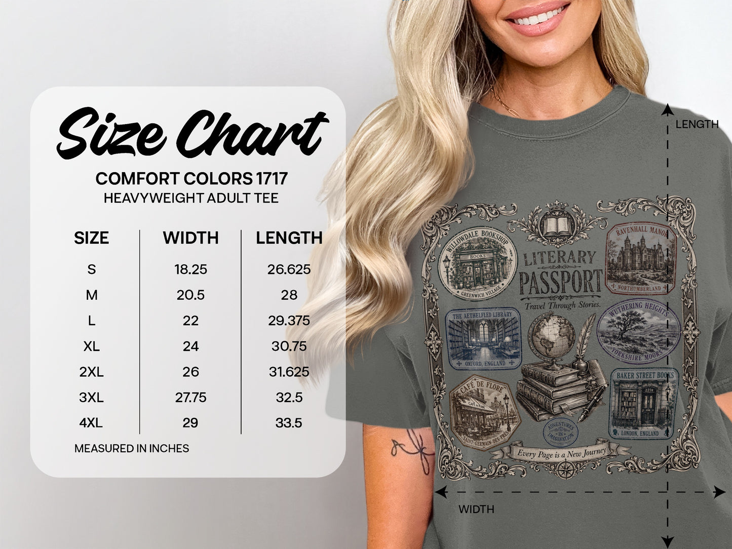 Literary Passport — Bookish Traveler Tee