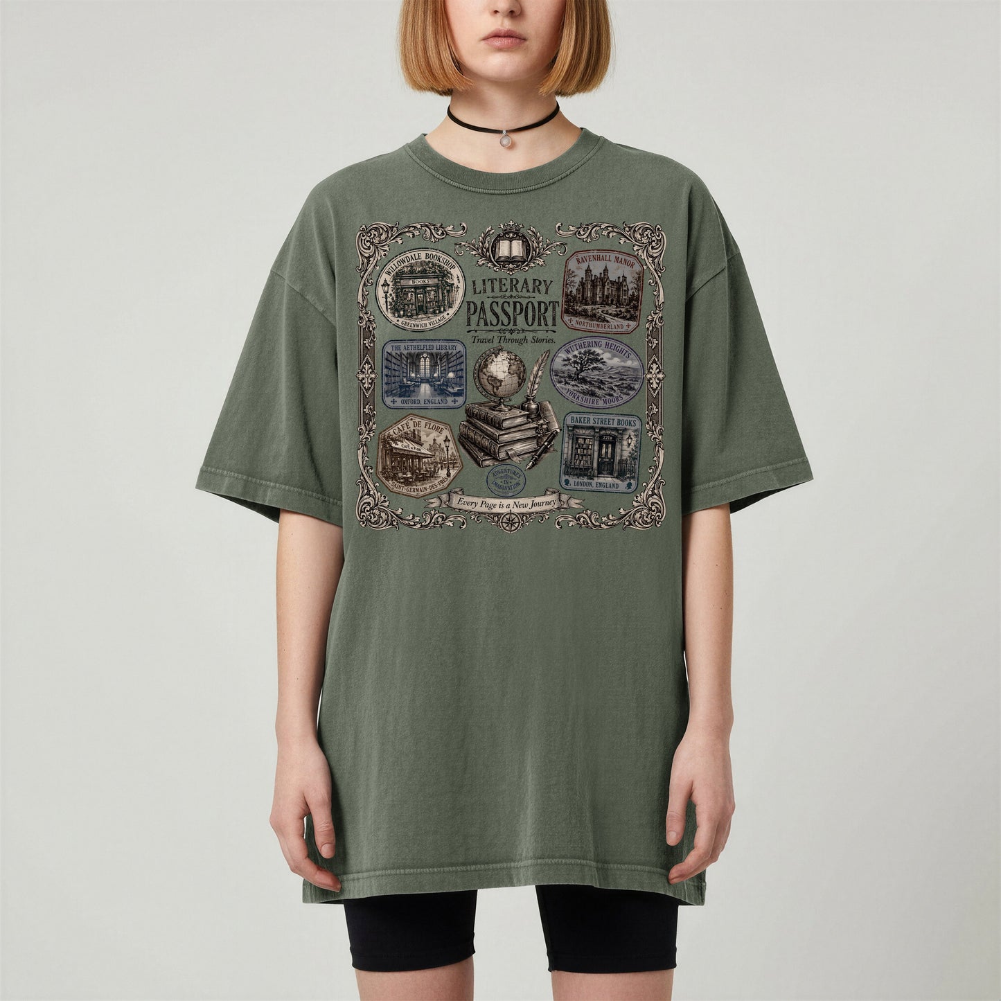 Literary Passport — Bookish Traveler Tee