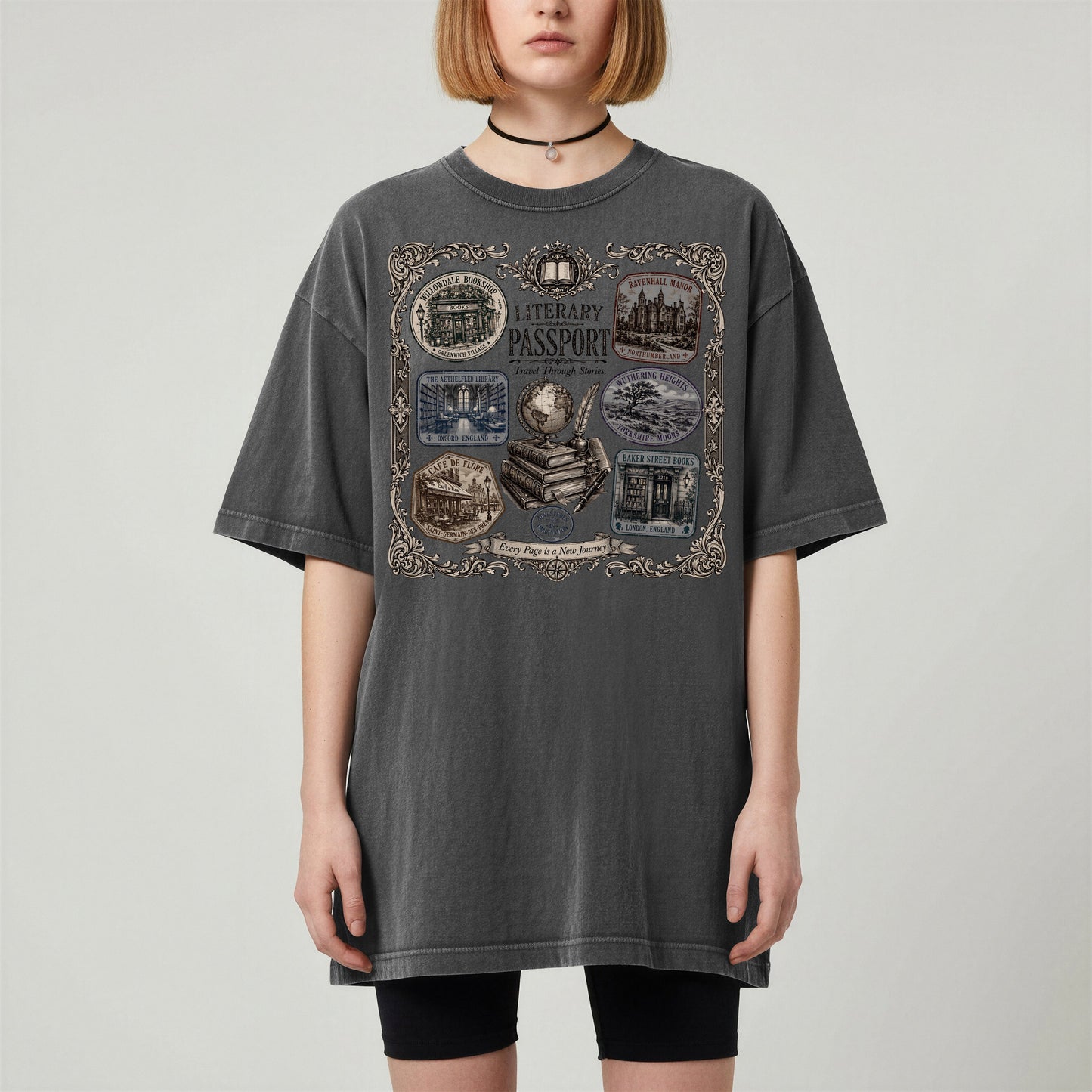 Literary Passport — Bookish Traveler Tee