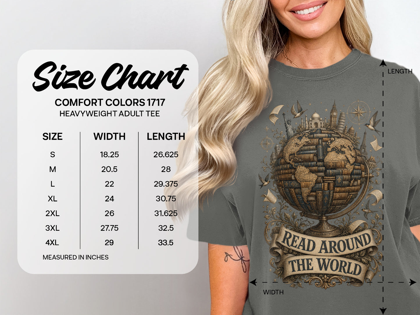 Read Around the World — Literary Traveler Tee