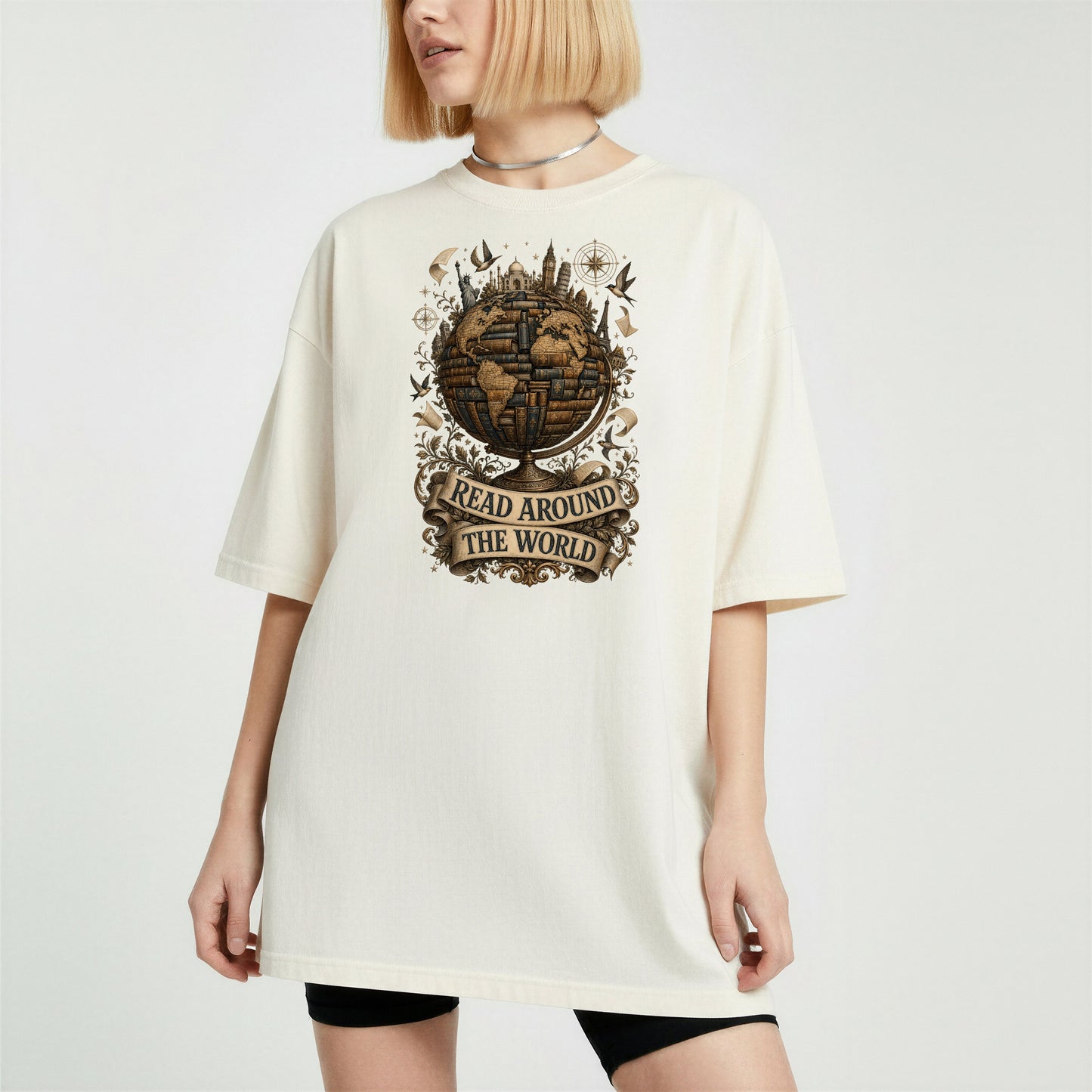 Read Around the World — Literary Traveler Tee