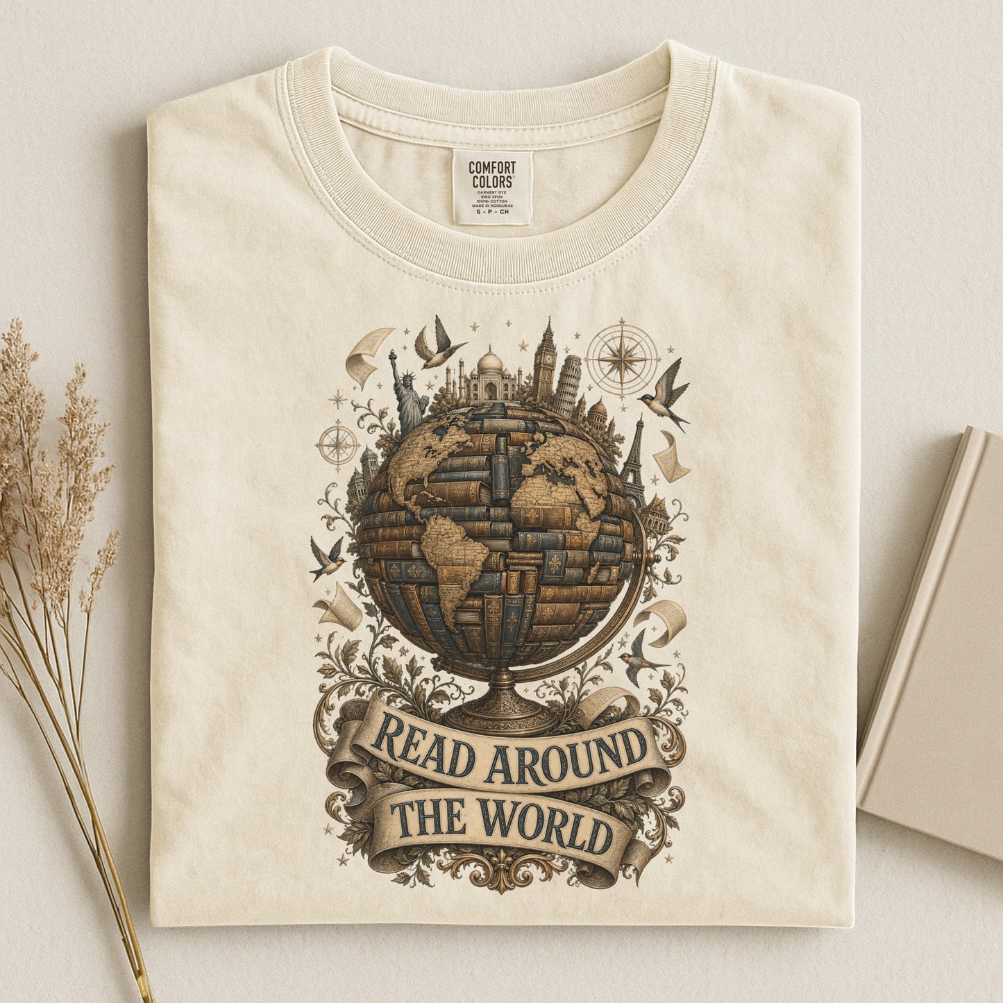 Read Around the World — Literary Traveler Tee