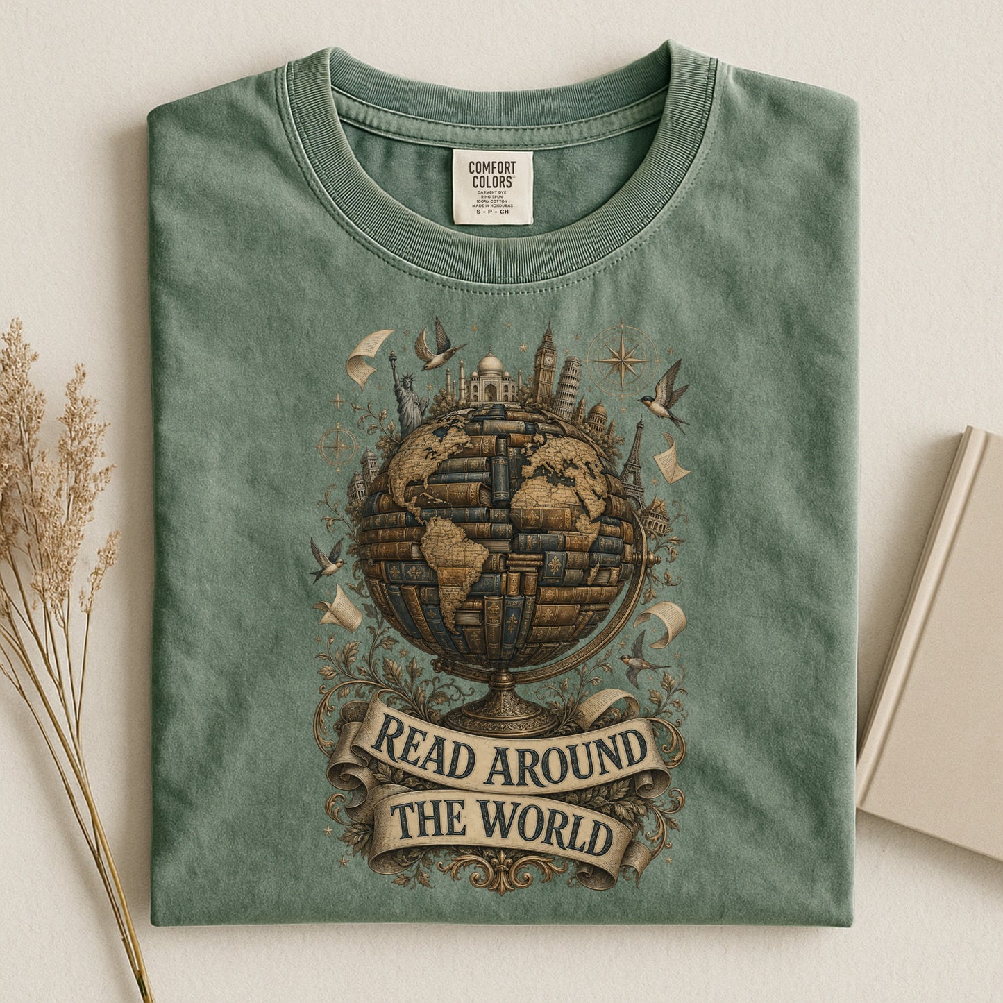Read Around the World — Literary Traveler Tee