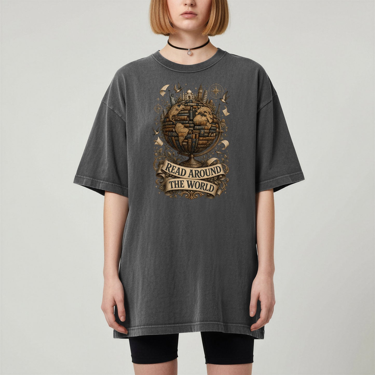 Read Around the World — Literary Traveler Tee