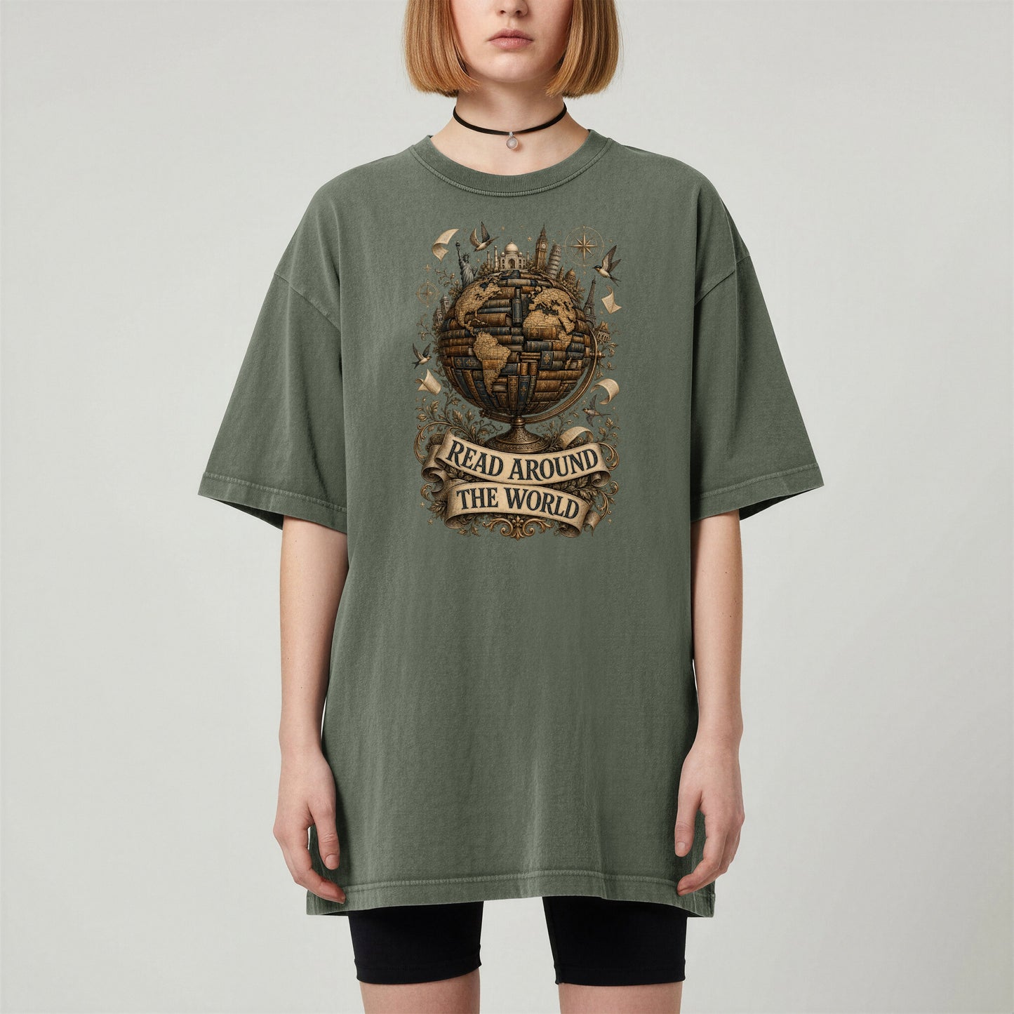 Read Around the World — Literary Traveler Tee