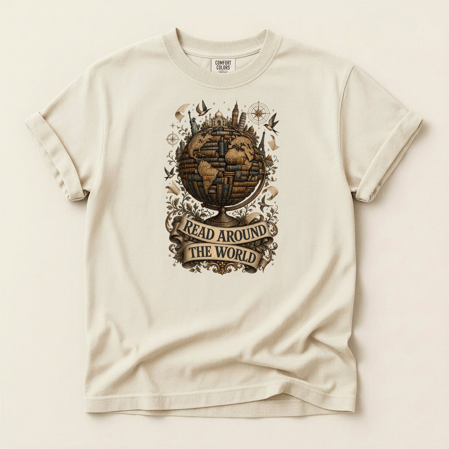 Read Around the World — Literary Traveler Tee