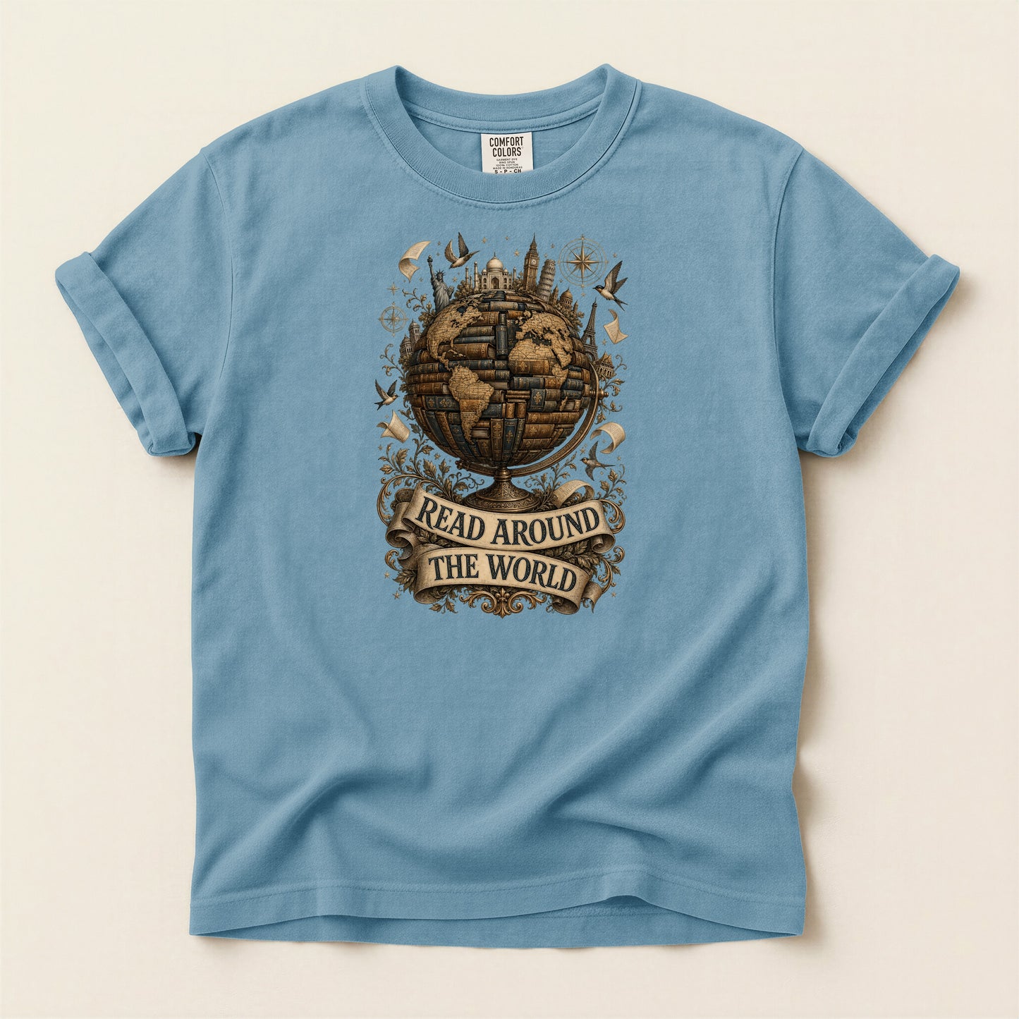 Read Around the World — Literary Traveler Tee