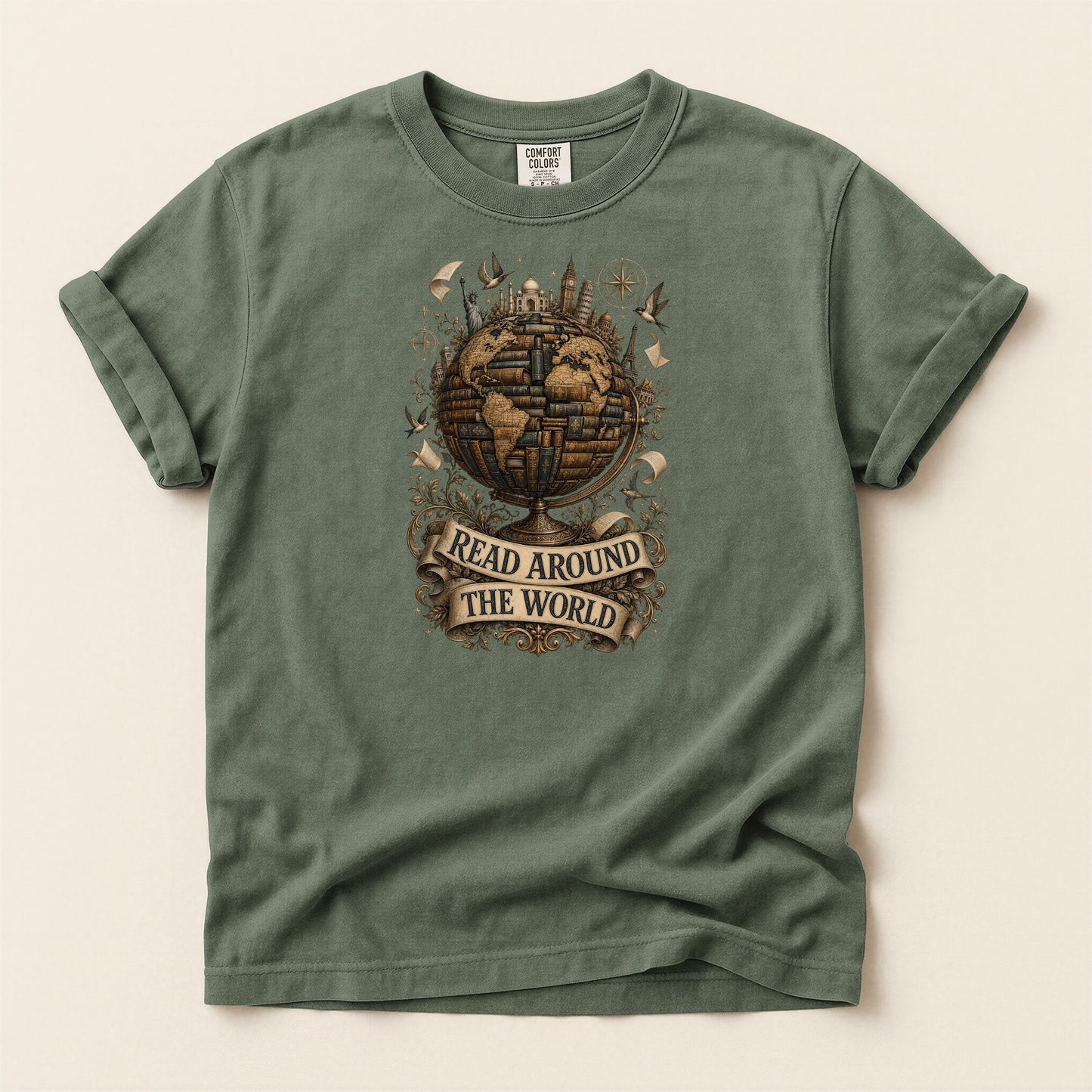 Read Around the World — Literary Traveler Tee