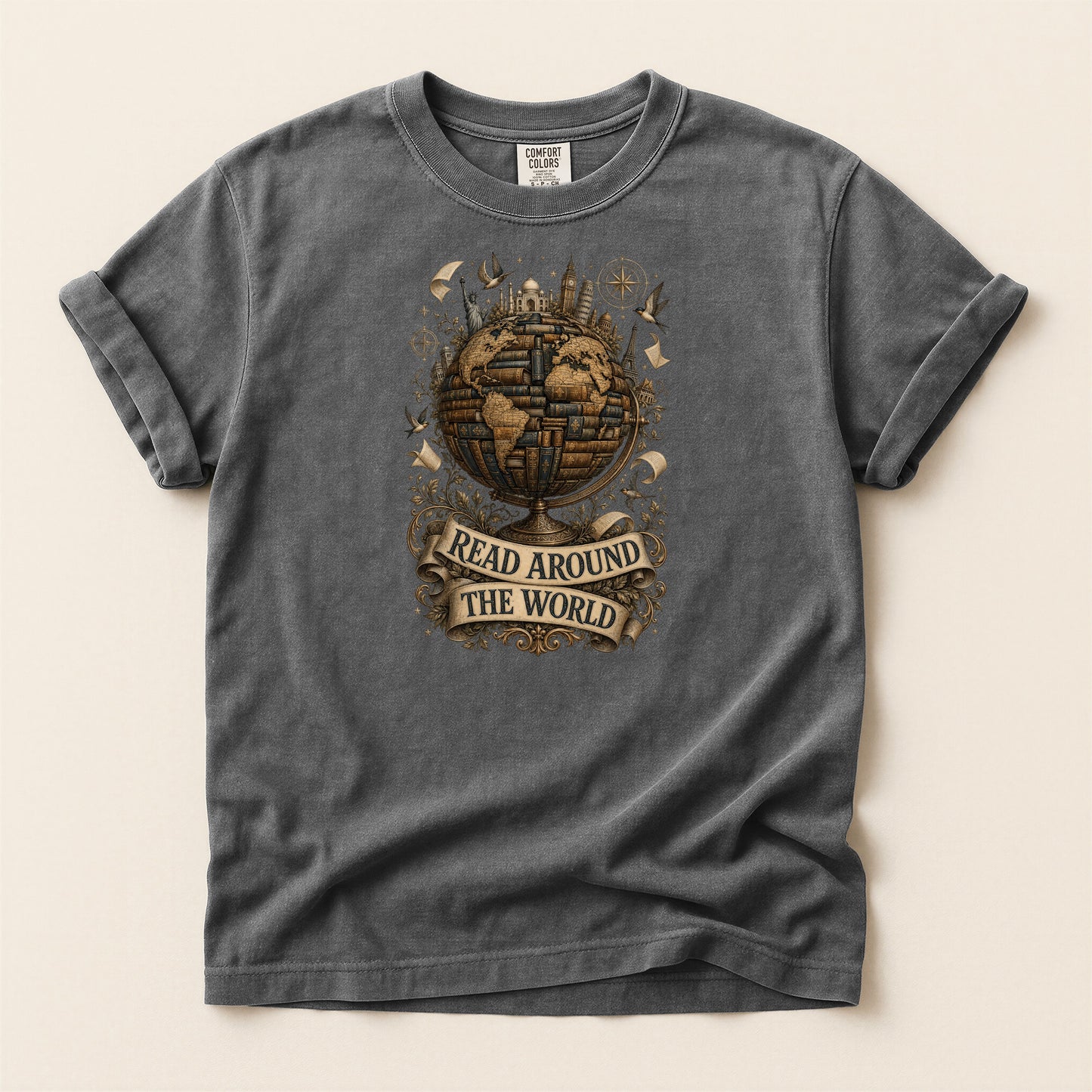 Read Around the World — Literary Traveler Tee