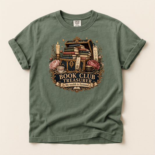 Book Club Treasurer — Funny Book Club Tee