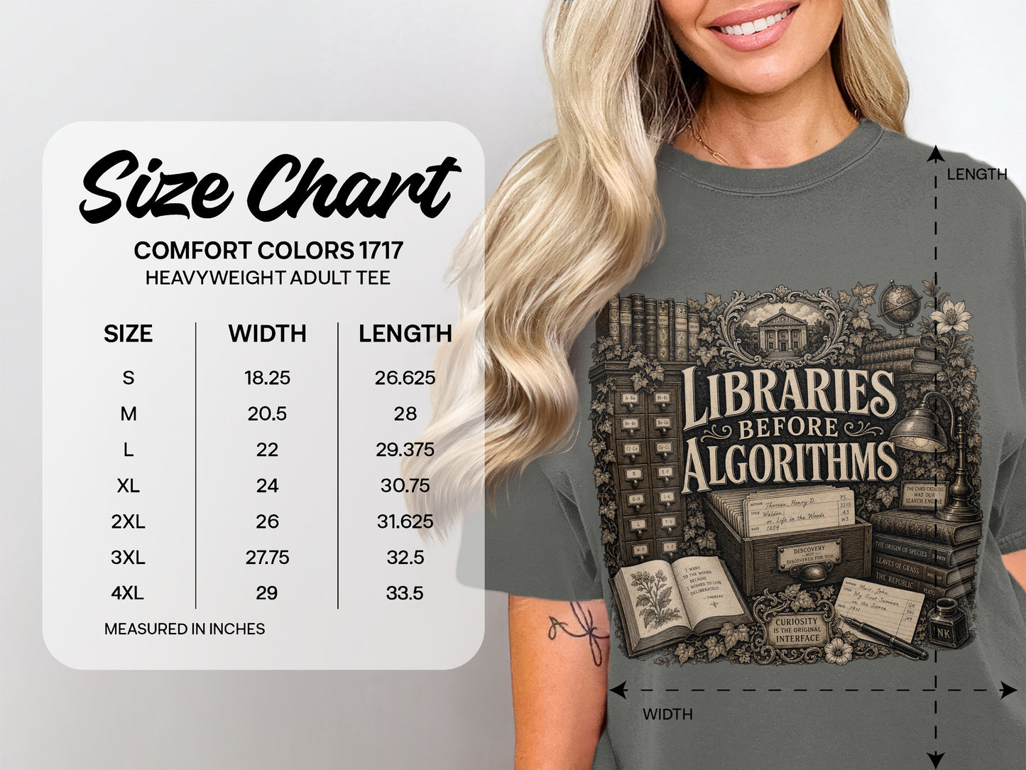 Libraries Before Algorithms — Library Life Tee