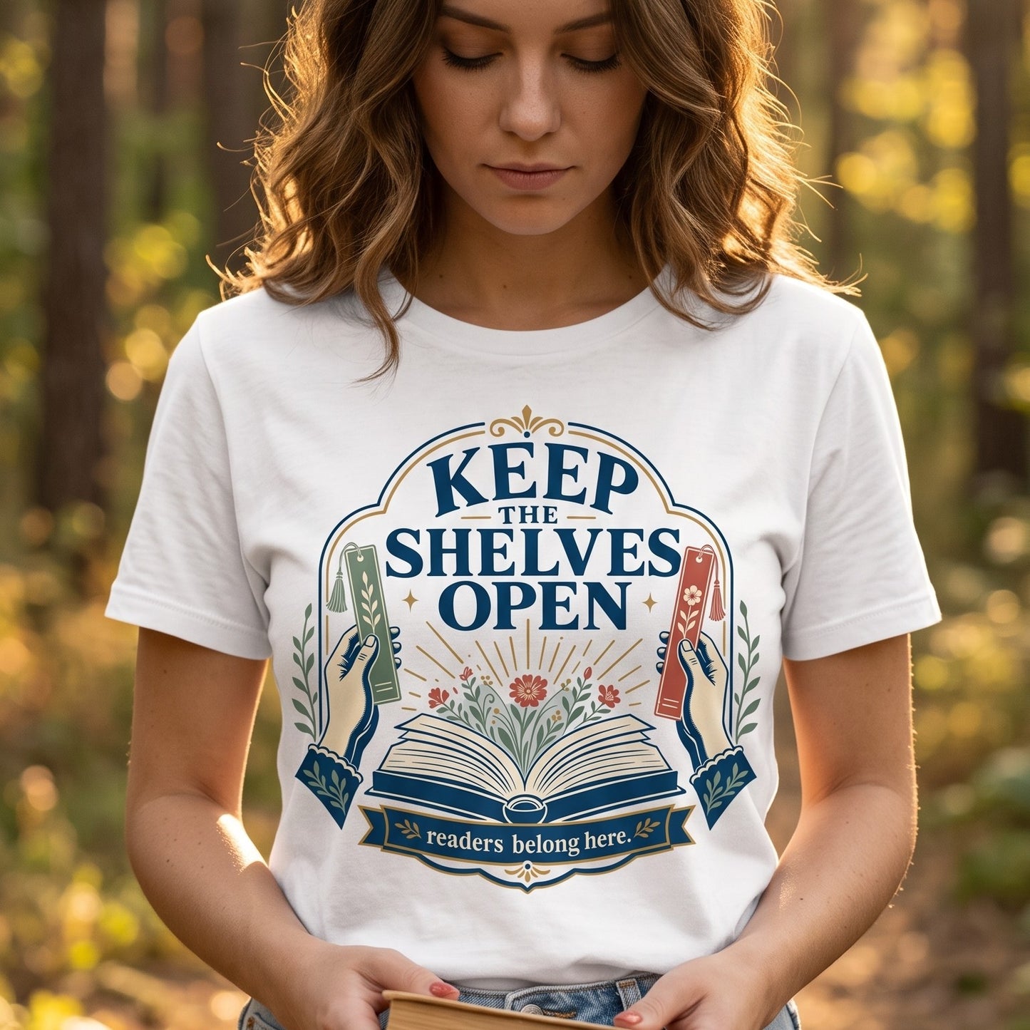 Keep the Shelves Open — Library Advocacy Tee