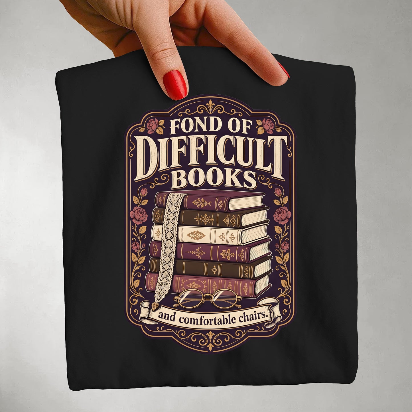 Fond of Difficult Books — Classic Literature Tee