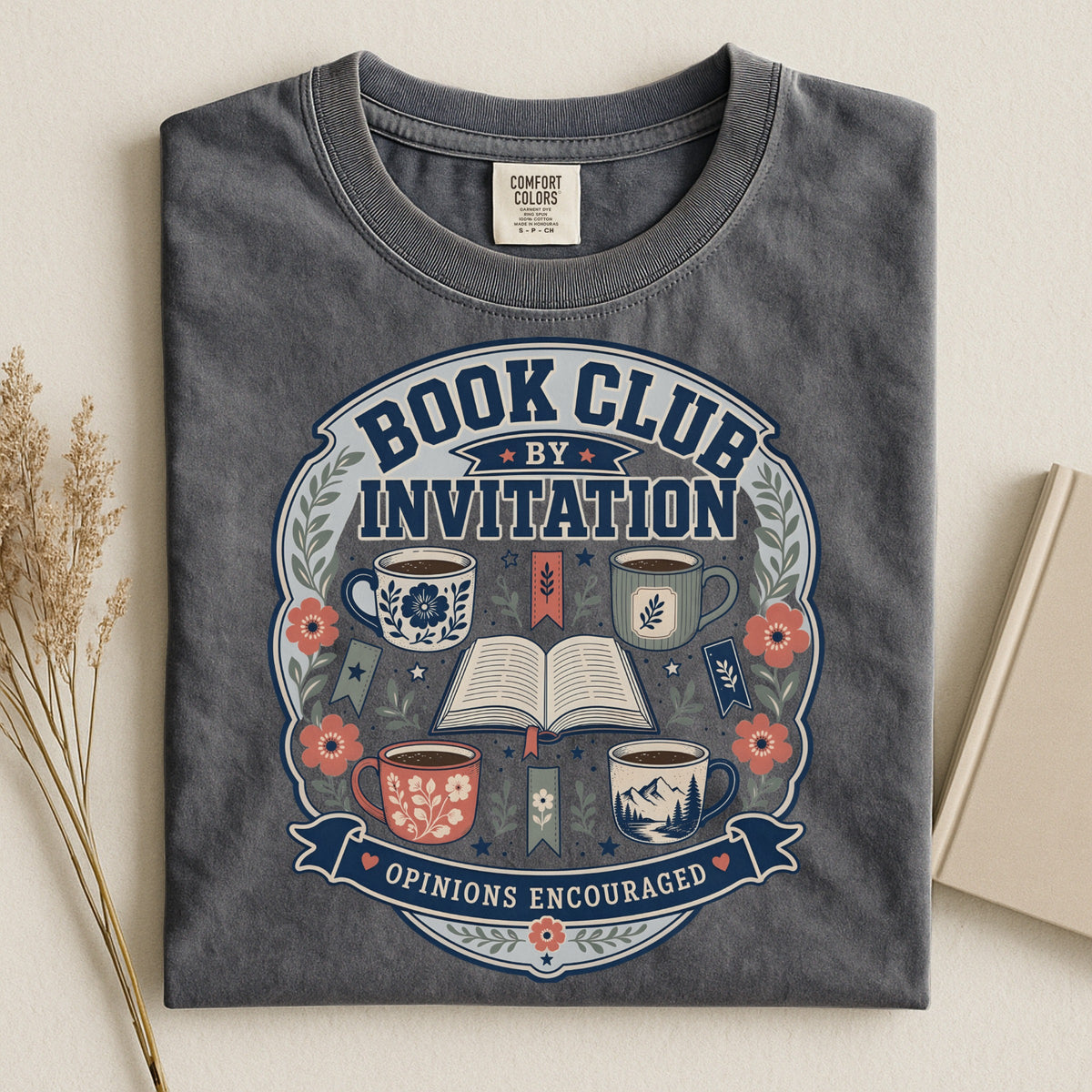 Book Club by Invitation — Book Club Friends Tee