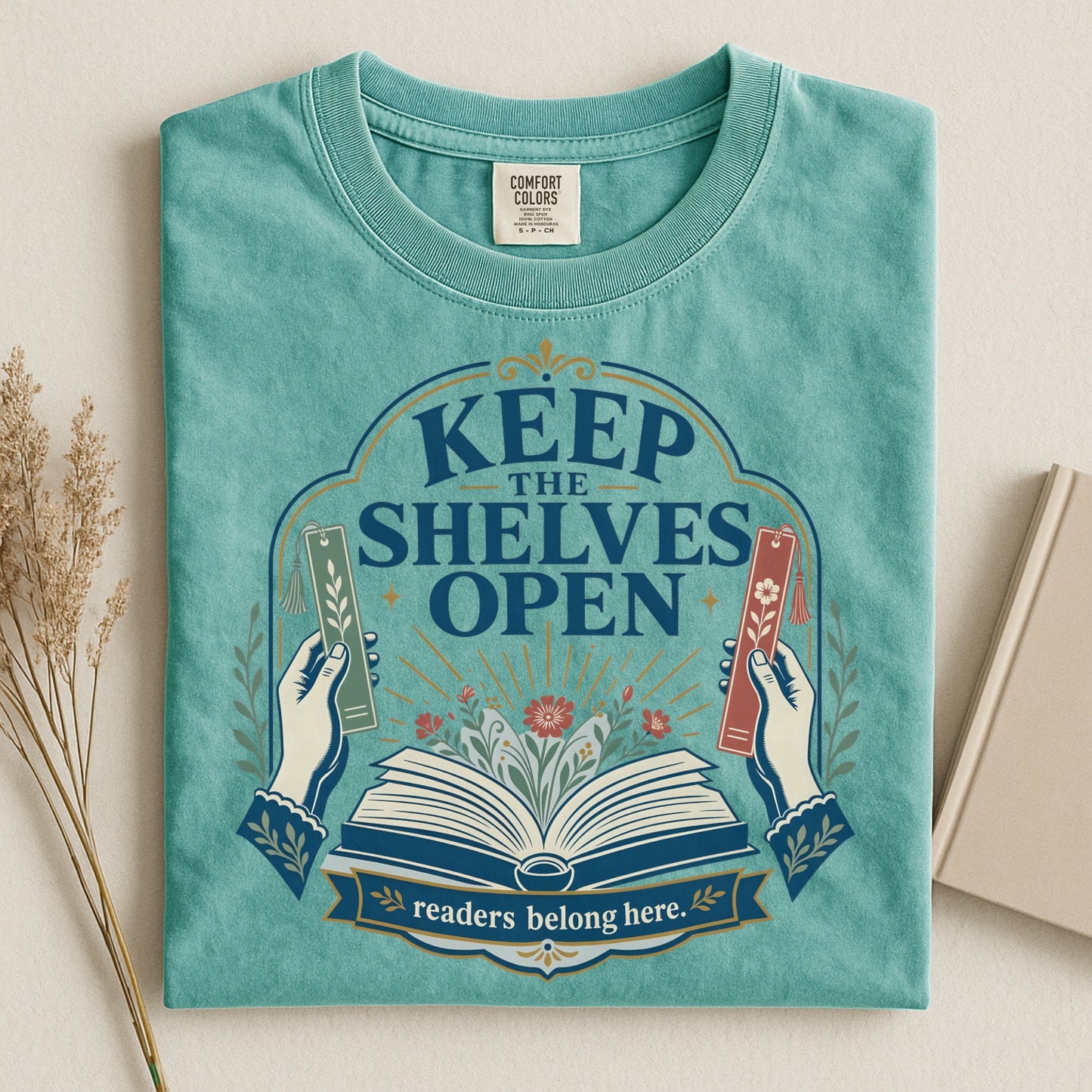 Keep the Shelves Open — Library Advocacy Tee
