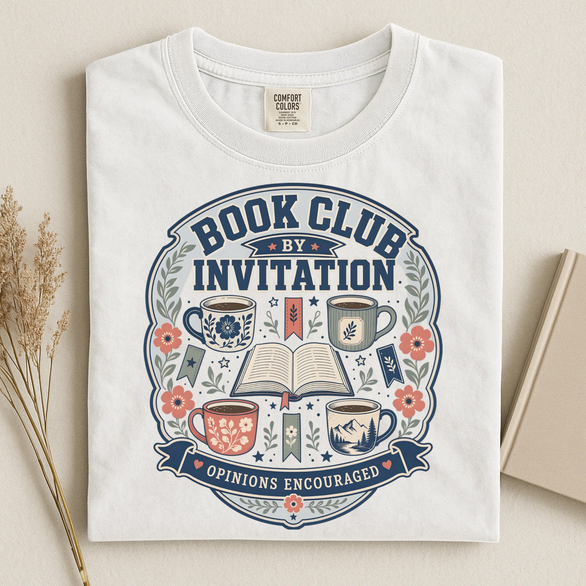 Book Club by Invitation — Book Club Friends Tee