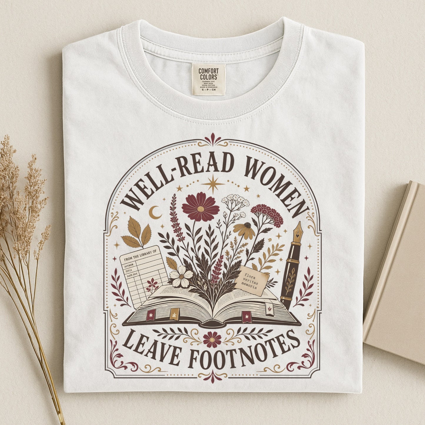 Well-Read Women Leave Footnotes — Bookish Tee