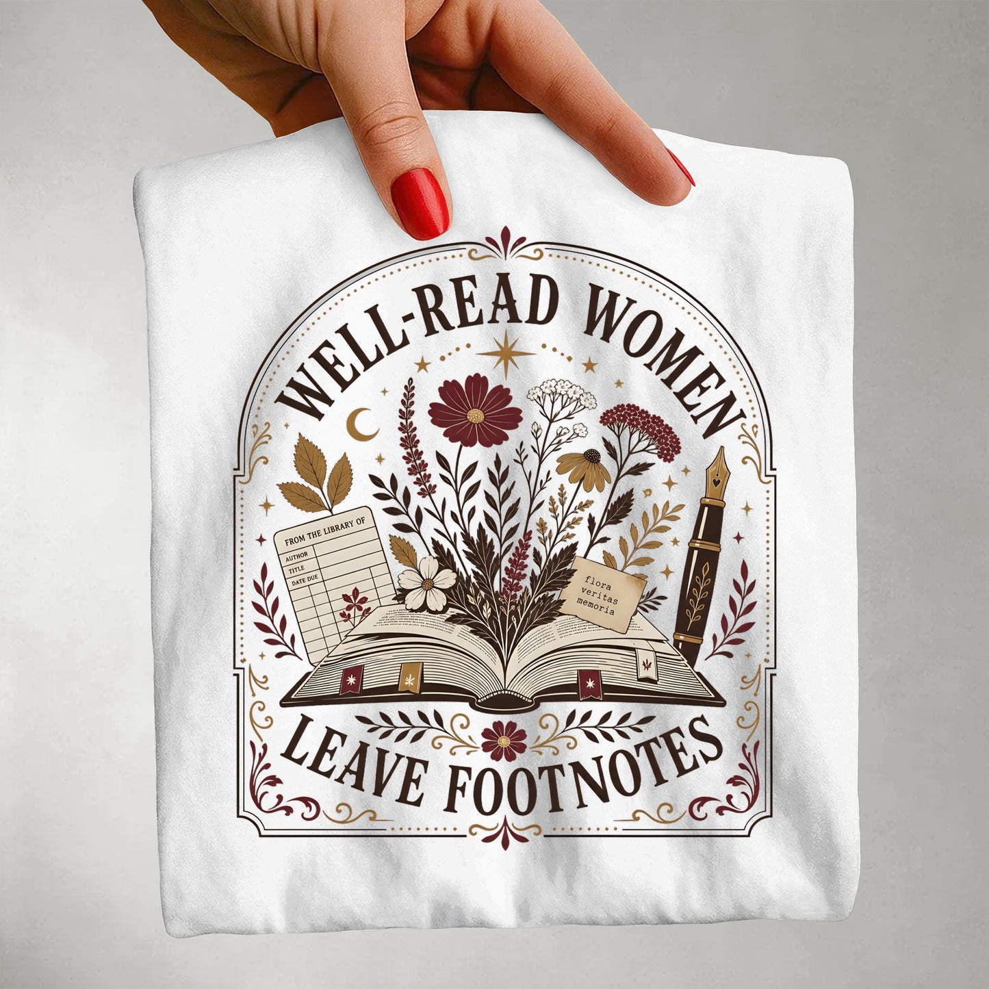 Well-Read Women Leave Footnotes — Bookish Tee