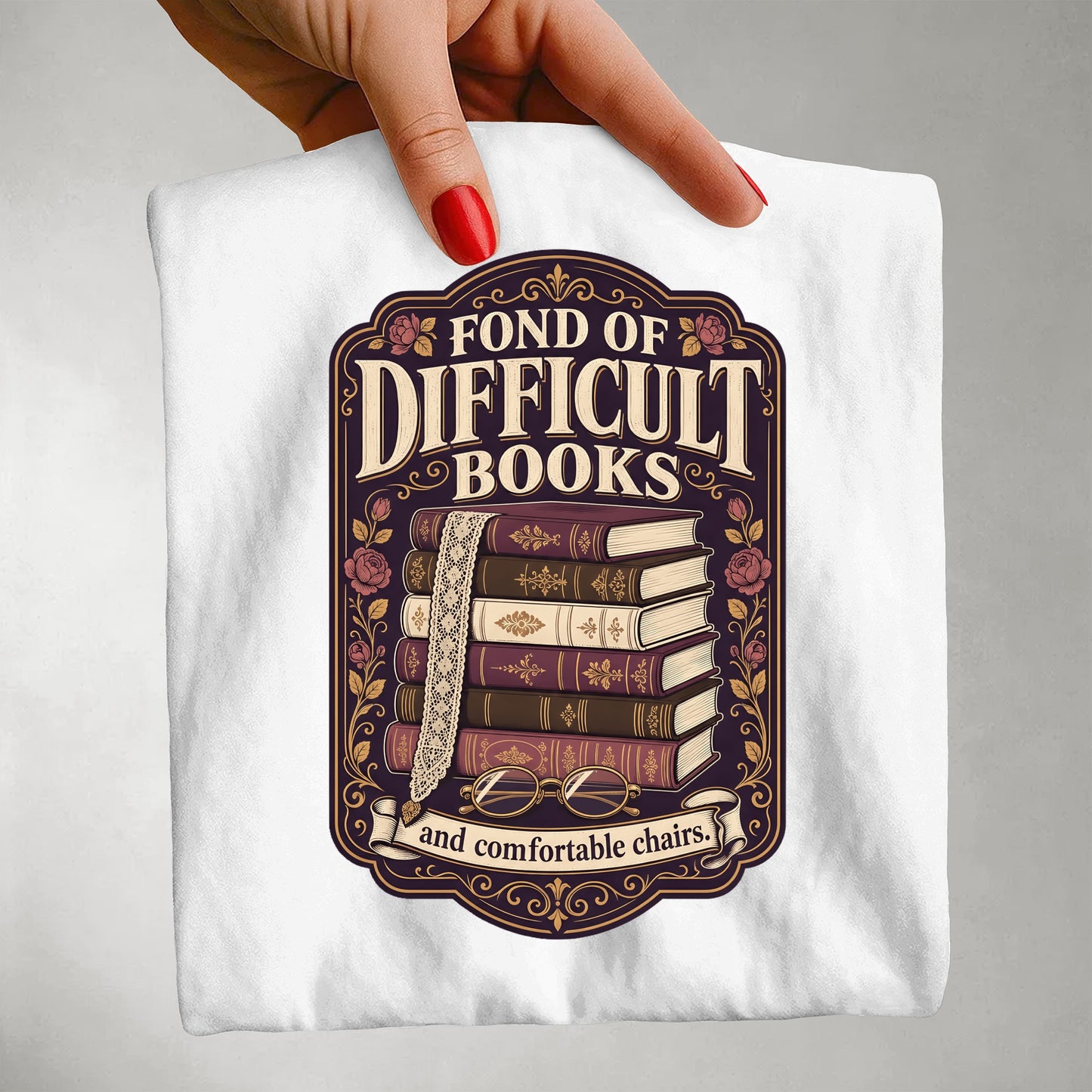 Fond of Difficult Books — Classic Literature Tee