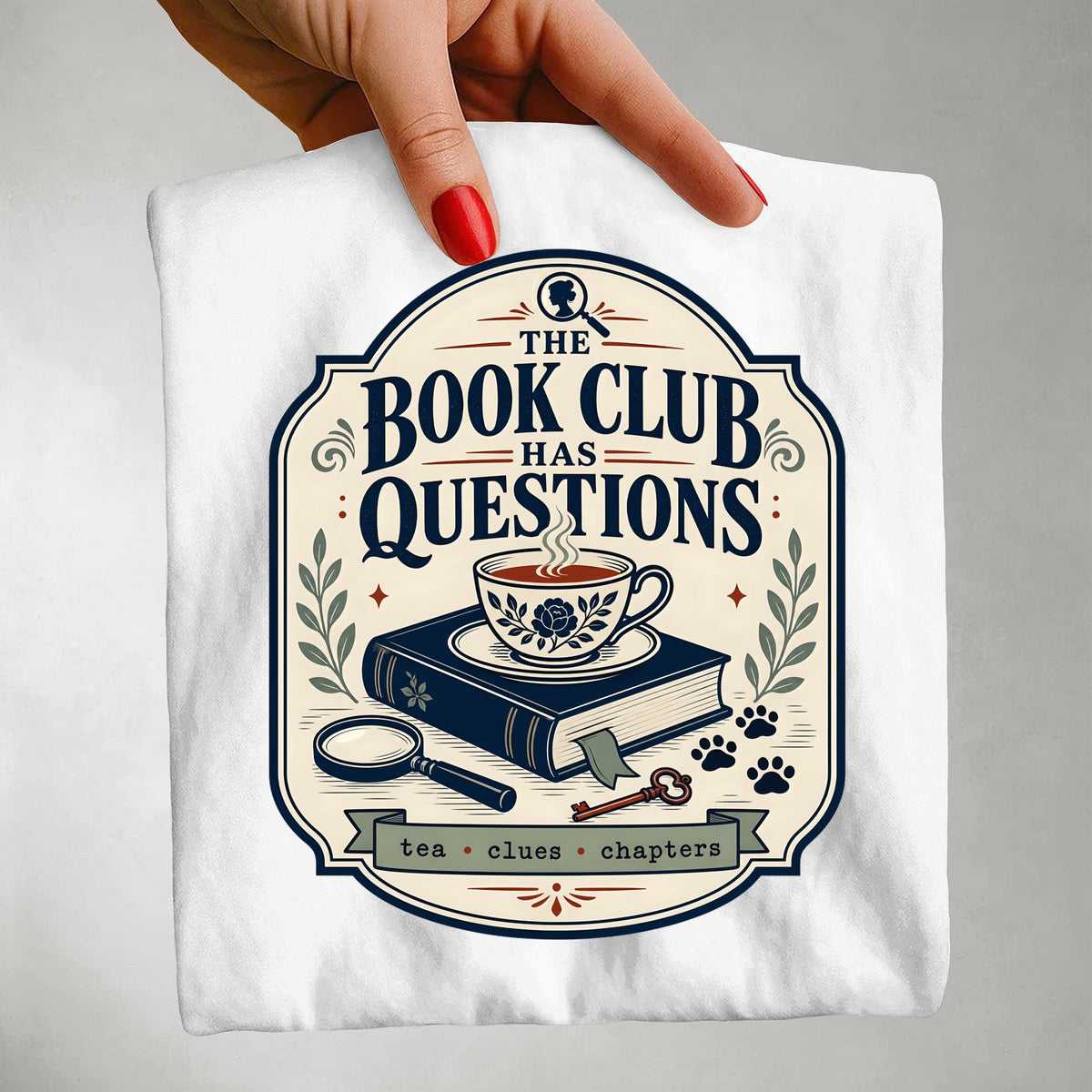 The Book Club Has Questions — Cozy Mystery Tee
