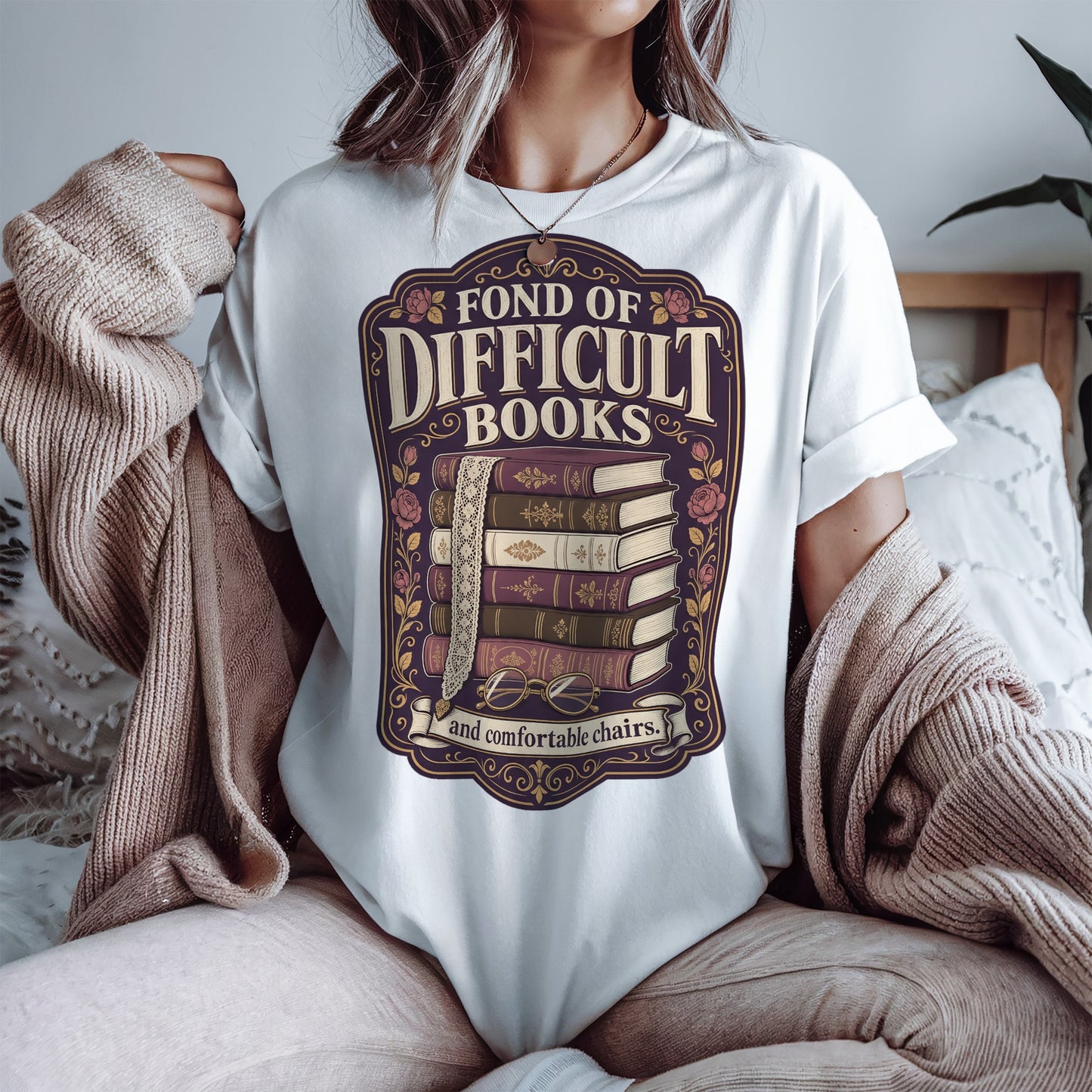 Fond of Difficult Books — Classic Literature Tee