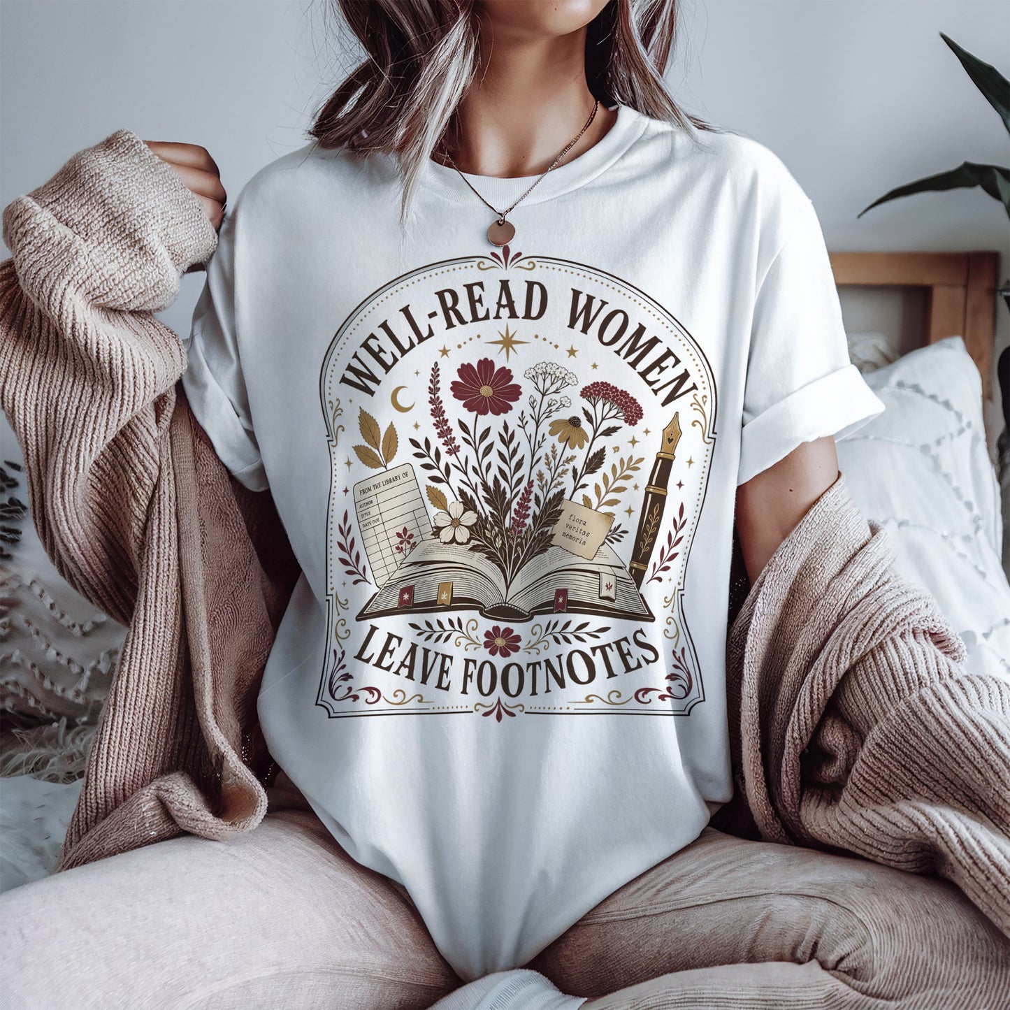 Well-Read Women Leave Footnotes — Bookish Tee