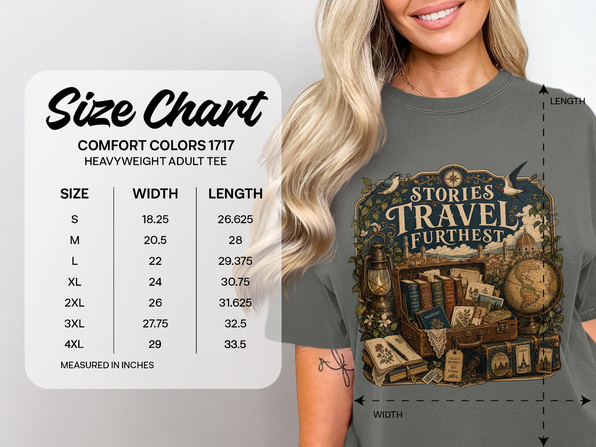 Stories Travel Furthest size chart