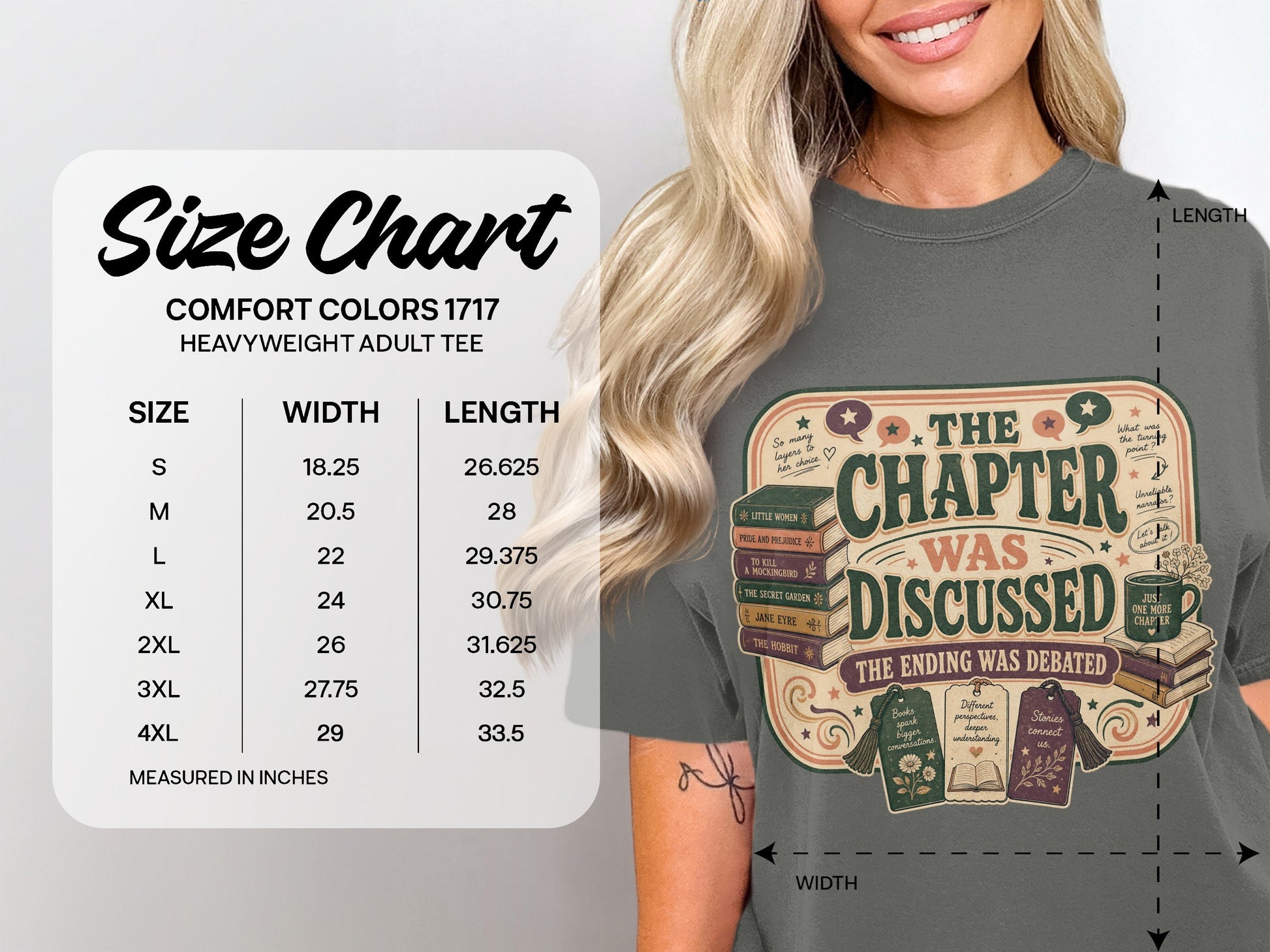 The Chapter Was Discussed size chart